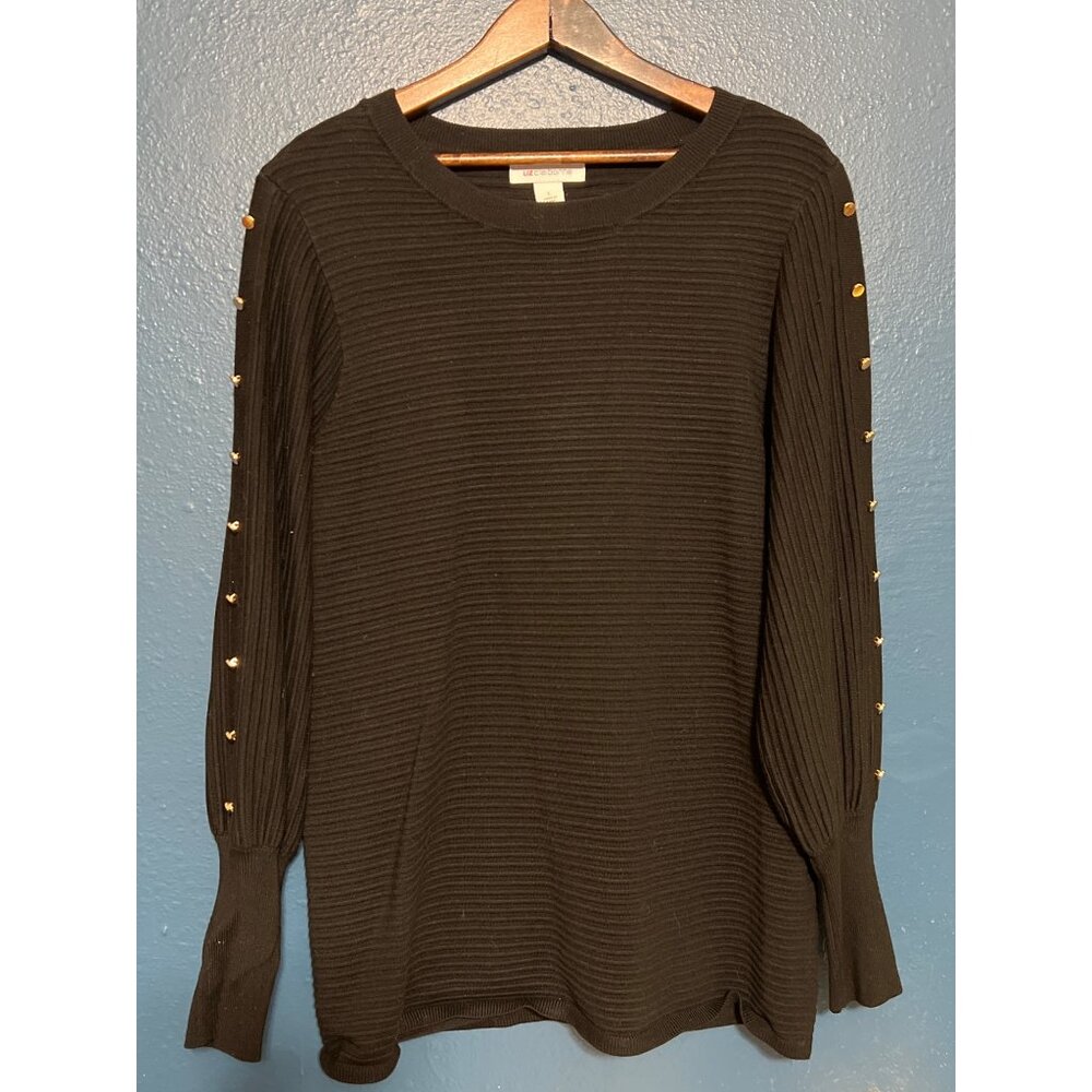 Liz Claiborne Ribbed Sweater Size L - Picture 2 of 7